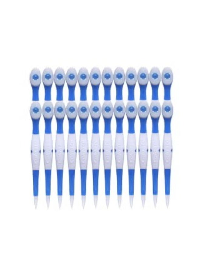 كولجيت فرشاة أسنان صغيرة للاستخدام مرة واحدة من ماكس فريش ويسب، برائحة النعناع - 24 قطعة - Image 3